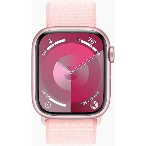 Apple Watch Series 9 41mm Pink Aluminum Case with Light Pink Sport Loop (MR953) MR953 фото