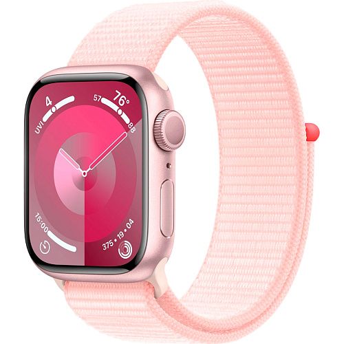 Apple Watch Series 9 41mm Pink Aluminum Case with Light Pink Sport Loop (MR953) MR953 фото