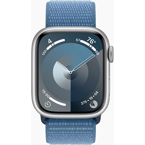 Apple Watch Series 9 41mm Silver Aluminum Case with Winter Blue Sport Loop (MR923) MR923 фото