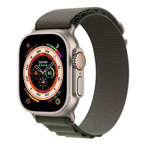 Apple Watch Ultra Titanium Case with Green Alpine Loop Large (MQEX3/MQFP3) MQEX3/MQFP3 фото