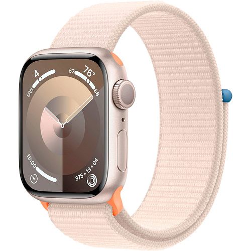 Apple Watch Series 9 41mm Starlight Aluminum Case with Starlight Sport Loop (MR8V3) MR8V3 фото