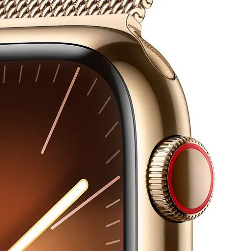 Apple Watch Series 9 45mm GPS + LTE Gold Stainless Steel with Gold Milanese Loop (MRMU3) MRMU3 фото