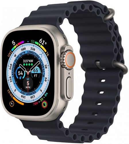 Apple Watch Ultra Titanium Case with Midnight Ocean Band (MQET3/MQFK3) MQET3/MQFK3 фото