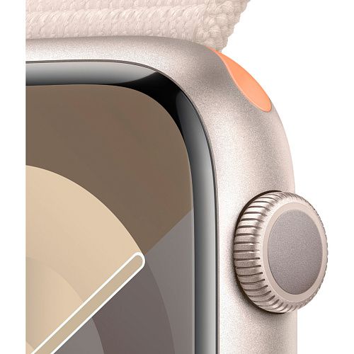 Apple Watch Series 9 45mm Starlight Aluminum Case with Starlight Sport Loop (MR983) MR983 фото