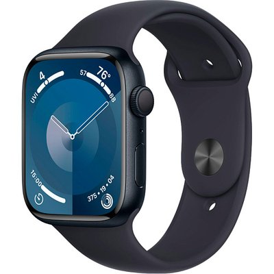 Apple Watch Series 9 GPS 41mm Midnight Aluminum Case with Midnight Sport Band M/L (MR8X3) MR8X3 фото