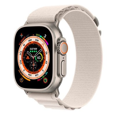 Apple Watch Ultra Titanium Case with Starlight Alpine Loop Large (MQF13/MQFT3) MQF13/MQFT3 фото