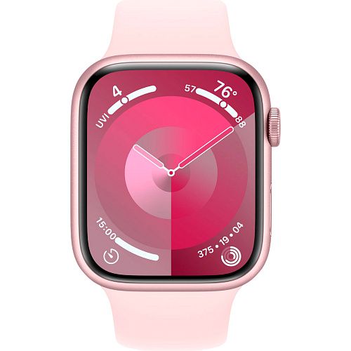 Apple Watch Series 9 GPS 41mm Pink Aluminum Case with Light Pink Sport Band M/L (MR943) MR943 фото