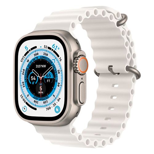 Apple Watch Ultra Titanium Case with White Ocean Band (MNH83/MNHF3) MNH83/MNHF3 фото