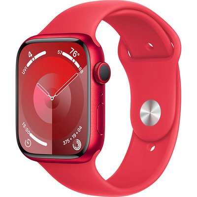 Apple Watch Series 9 GPS 41mm Red Aluminum Case with (PRODUCT) Red Sport Band M/L (MRXH3) MRXH3 фото