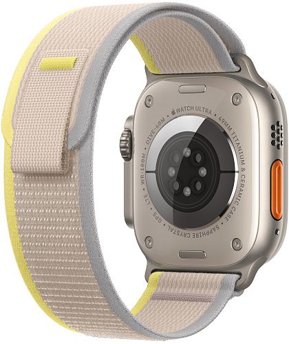 Apple Watch Ultra Titanium Case with Yellow/Beige Trail Loop S/M (MNHD3/MNHK3) MNHD3/MNHK3 фото