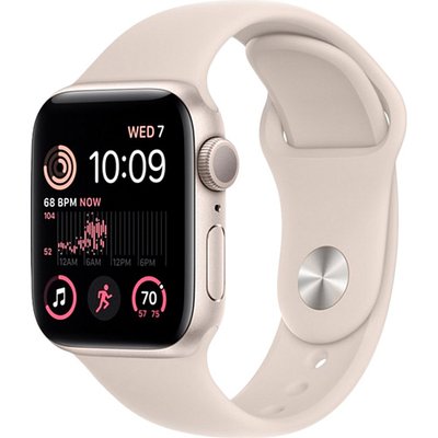 Apple Watch Series 8 45mm Starlight Aluminum Case with Starlight Sport Band M/L (MNUQ3) MNUQ3 фото