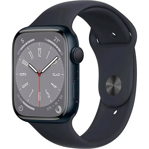 Apple Watch Series 8 41mm Midnight Aluminum Case with Midnight Sport Band S/M (MNU73) MNU73 фото