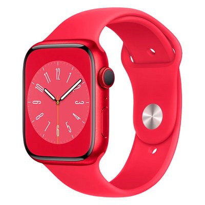 Apple Watch Series 8 45mm Red Aluminum Case with Red Sport Band (MNP43UL/A) MNP43UL/A фото