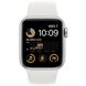 Apple Watch SE 2 40mm Silver Aluminum Case with White Sport Band S/M (MNT93) MNT93 фото 2