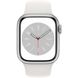 Apple Watch Series 8 45mm Silver Aluminum Case with White Sport Band M/L (MP6Q3) MP6Q3 фото 2