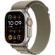 Apple Watch Ultra 2 Titanium Case with Olive Alpine Loop Large (MRF03) MRF03 фото 1