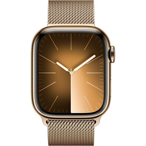 Apple Watch Series 9 41mm GPS + LTE Gold Stainless Steel with Gold Milanese Loop (MRJ73) MRJ73 фото