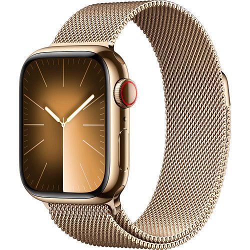 Apple Watch Series 9 41mm GPS + LTE Gold Stainless Steel with Gold Milanese Loop (MRJ73) MRJ73 фото