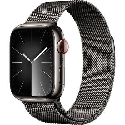 Apple Watch Series 9 41mm GPS + LTE Graphite Stainless Steel with Graphite Milanese Loop (MRJA3) MRJA3 фото