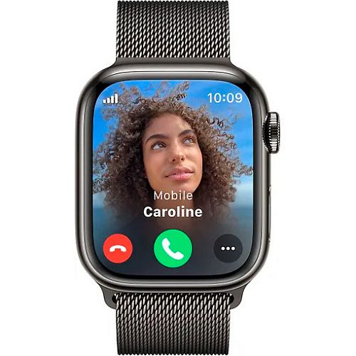 Apple Watch Series 9 41mm GPS + LTE Graphite Stainless Steel with Graphite Milanese Loop (MRJA3) MRJA3 фото